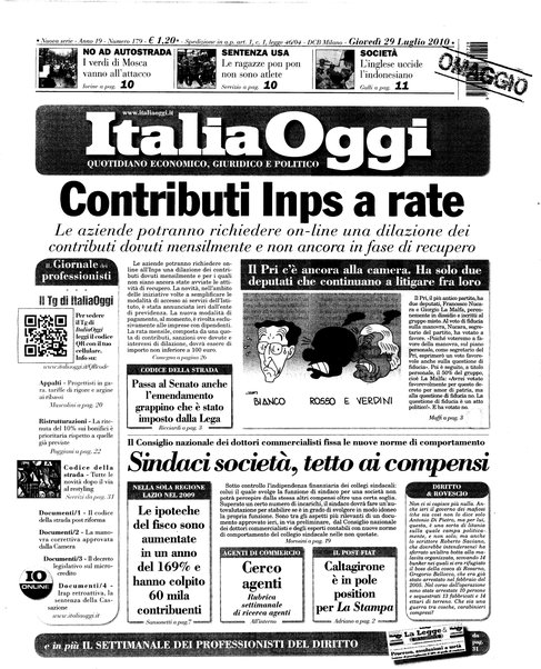 Italia oggi : quotidiano di economia finanza e politica